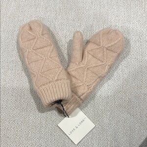 Love & Lore Pink Knit Mittens